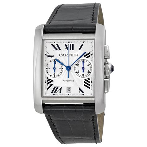 cartier mens tank watches|cartier tank chronograph watch.